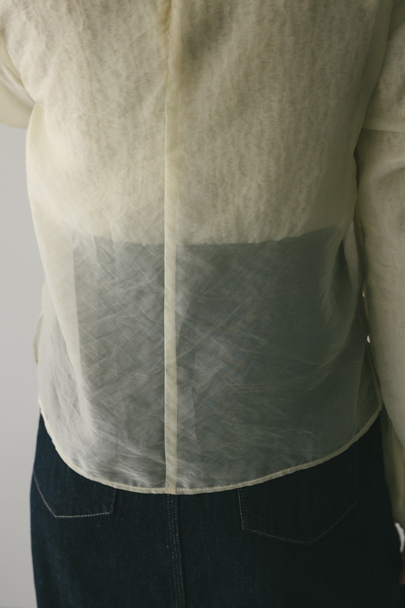 シアーレイヤードトップ 詳細画像 WHT 10