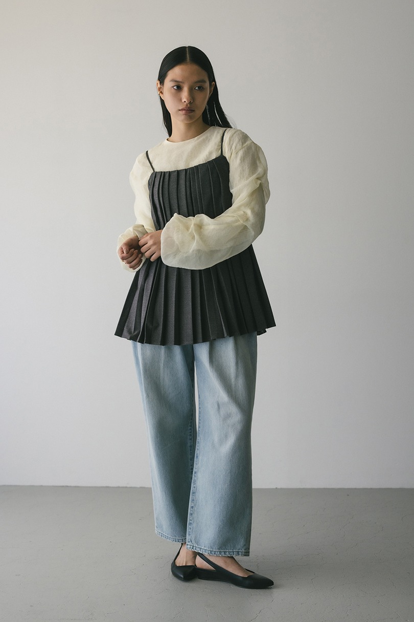 シアーレイヤードトップ 詳細画像 WHT 12