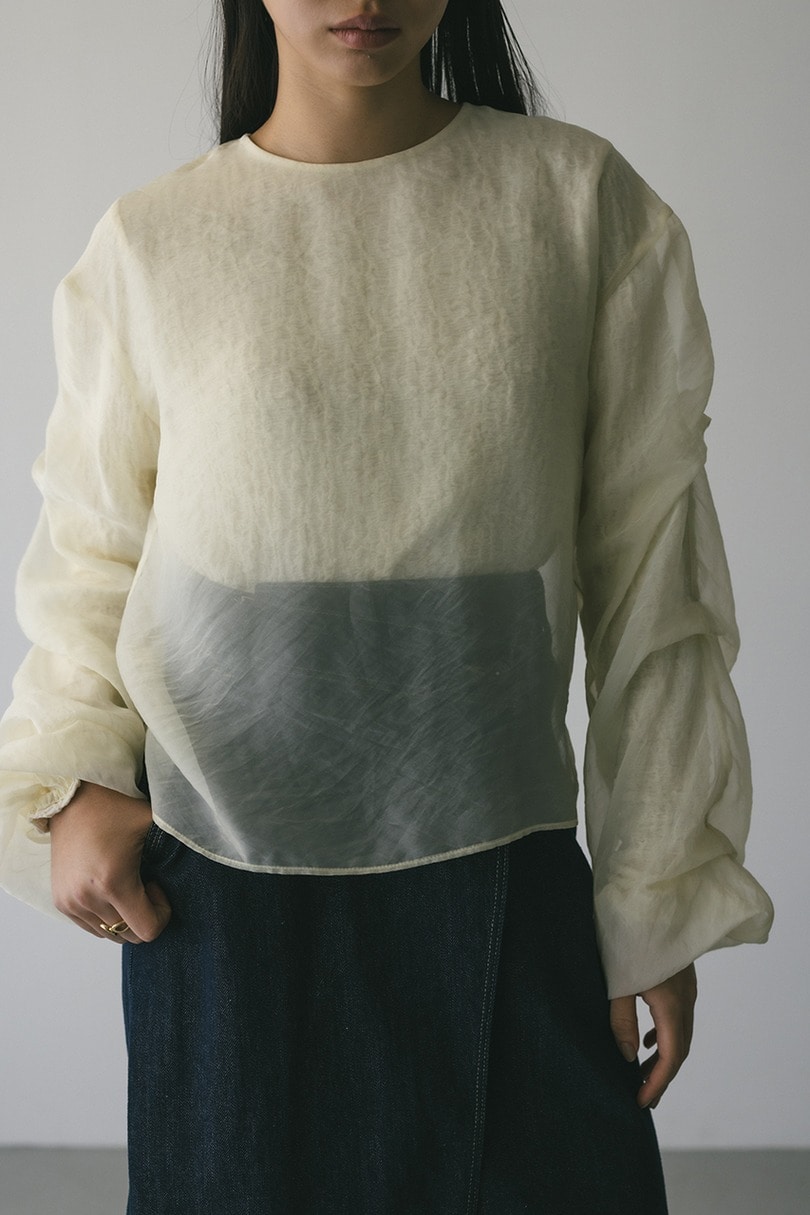 シアーレイヤードトップ 詳細画像 WHT 3