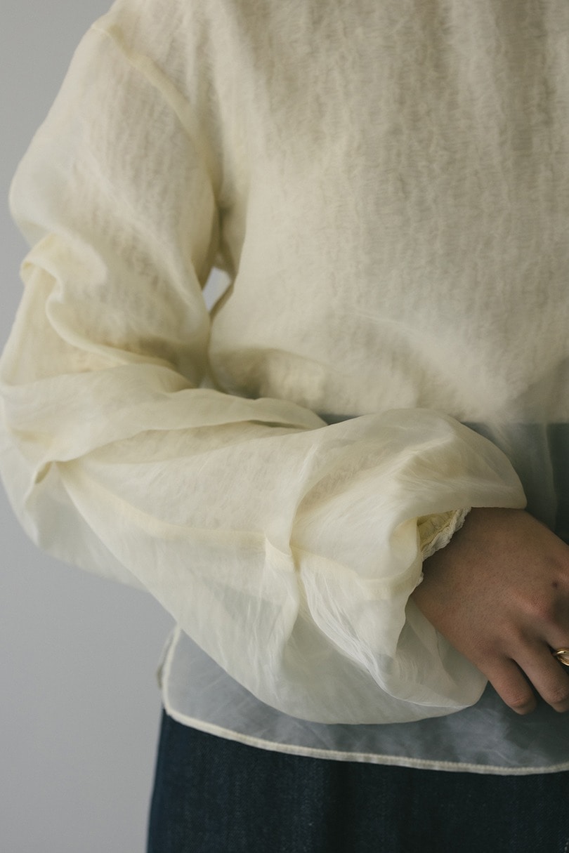 シアーレイヤードトップ 詳細画像 WHT 4