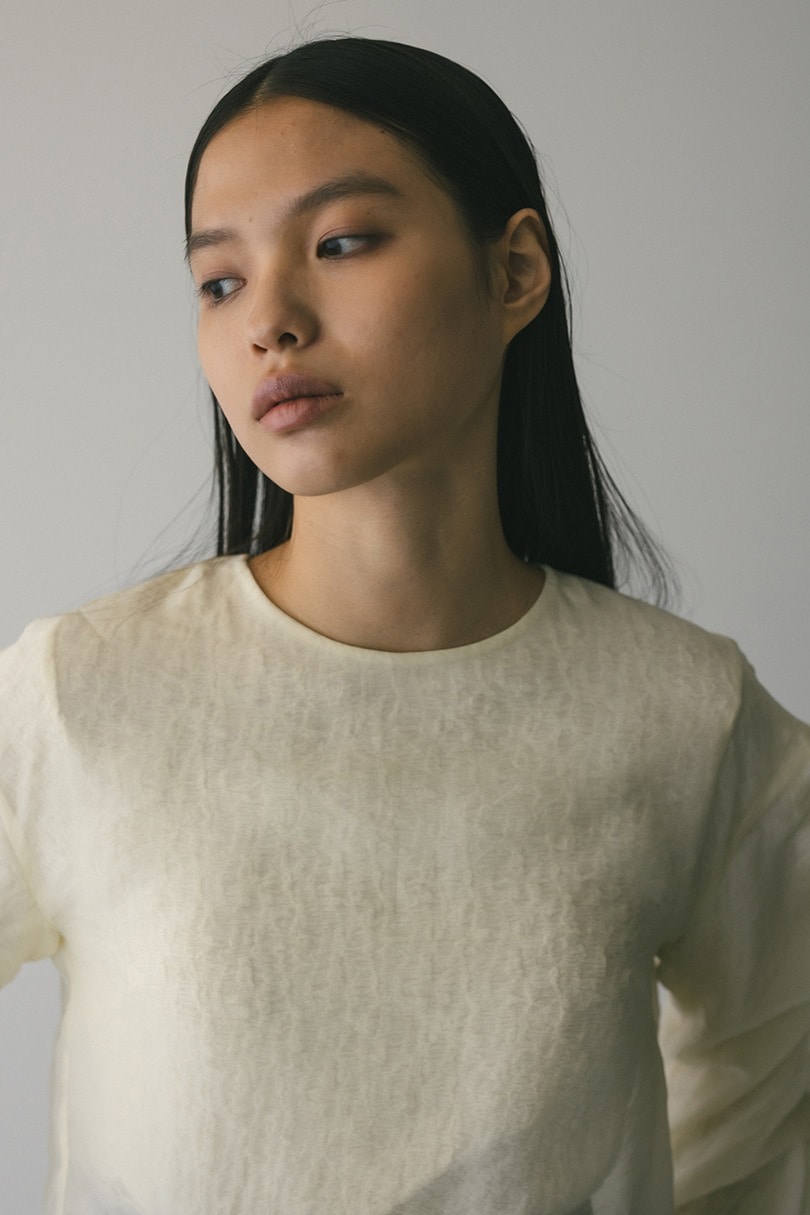 シアーレイヤードトップ 詳細画像 WHT 5