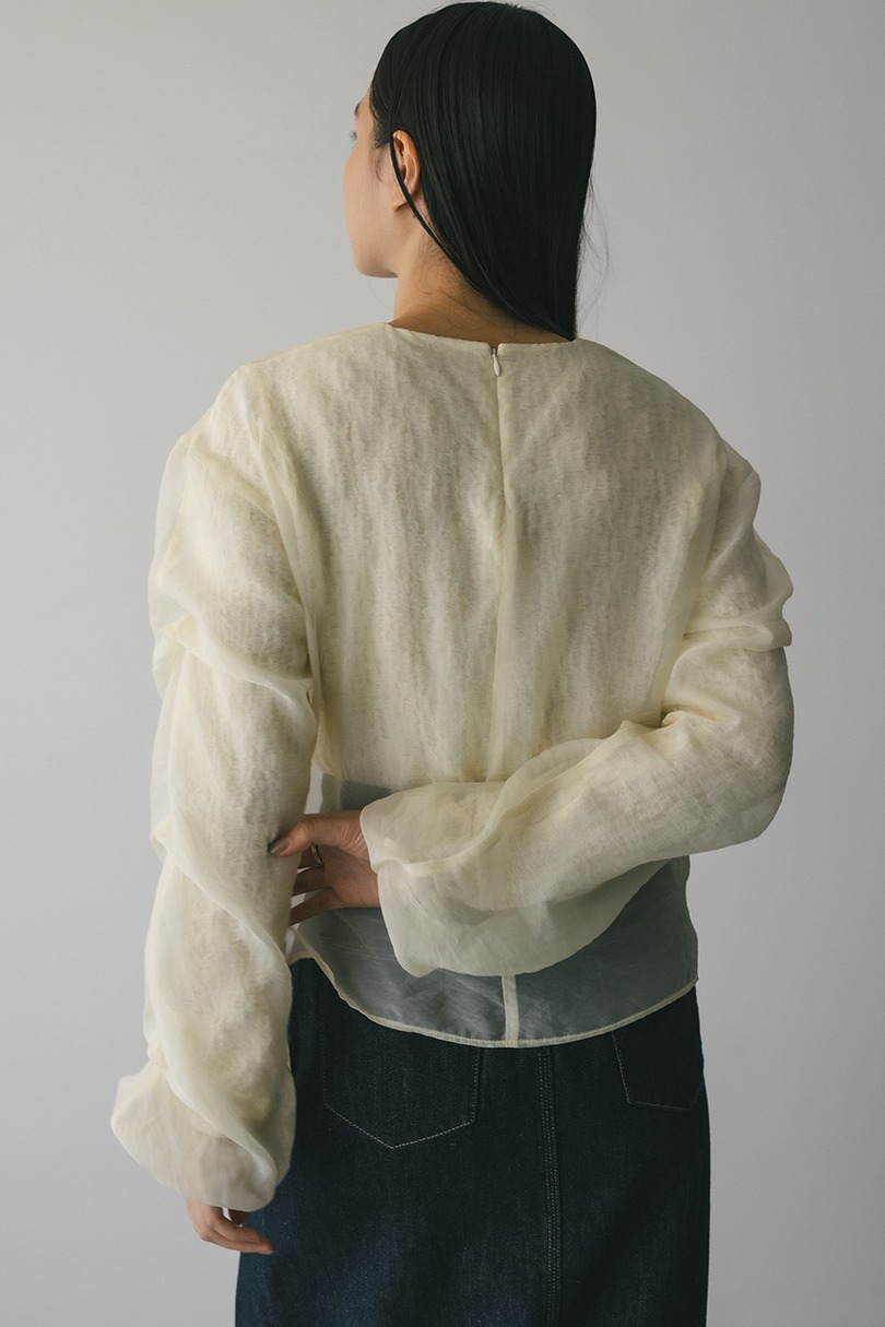 シアーレイヤードトップ 詳細画像 WHT 8