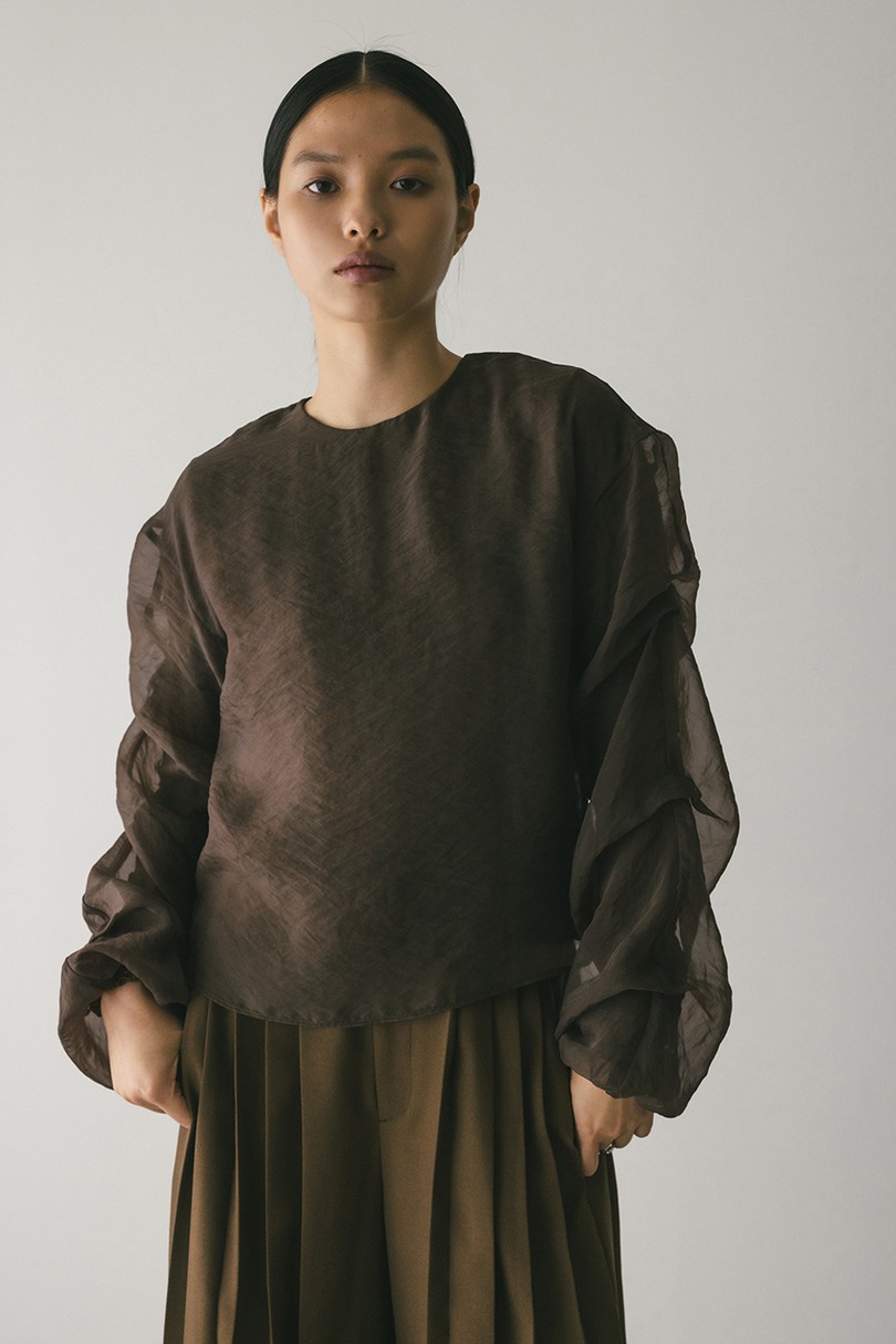 シアーレイヤードトップ 詳細画像 BRN 2