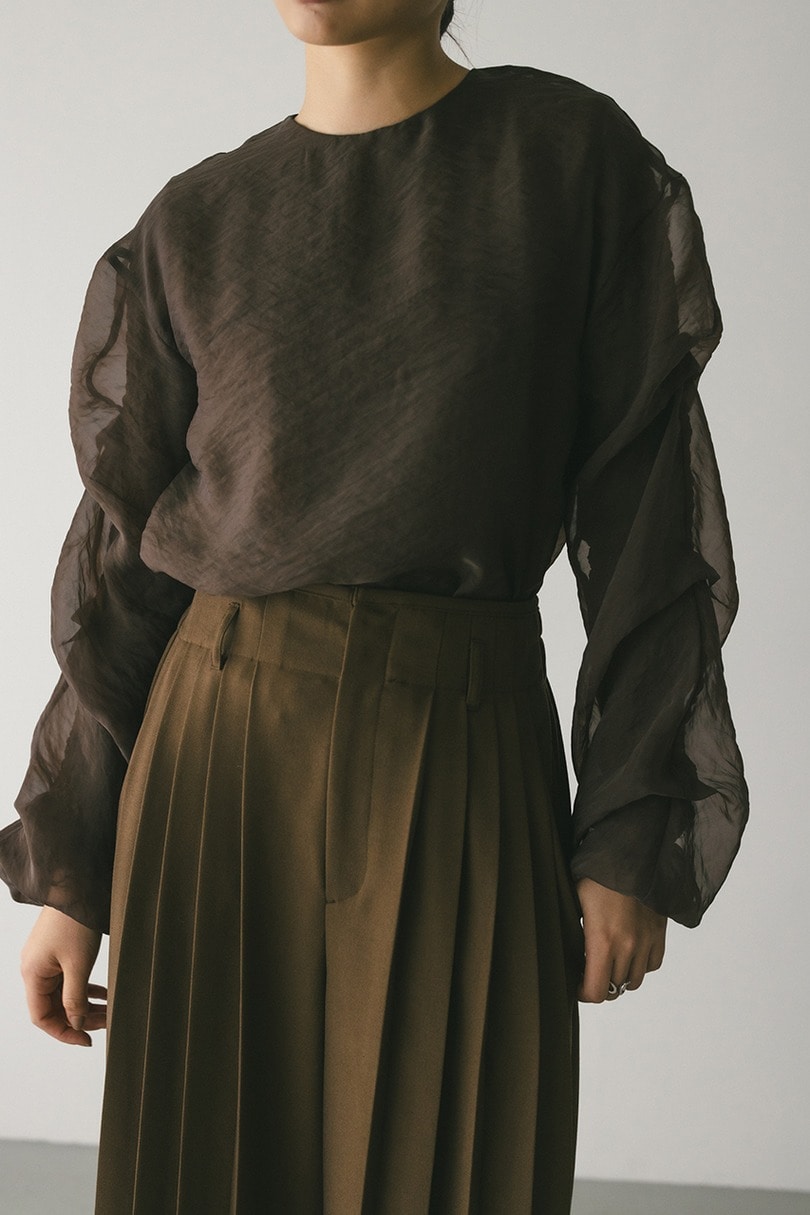 シアーレイヤードトップ 詳細画像 BRN 5