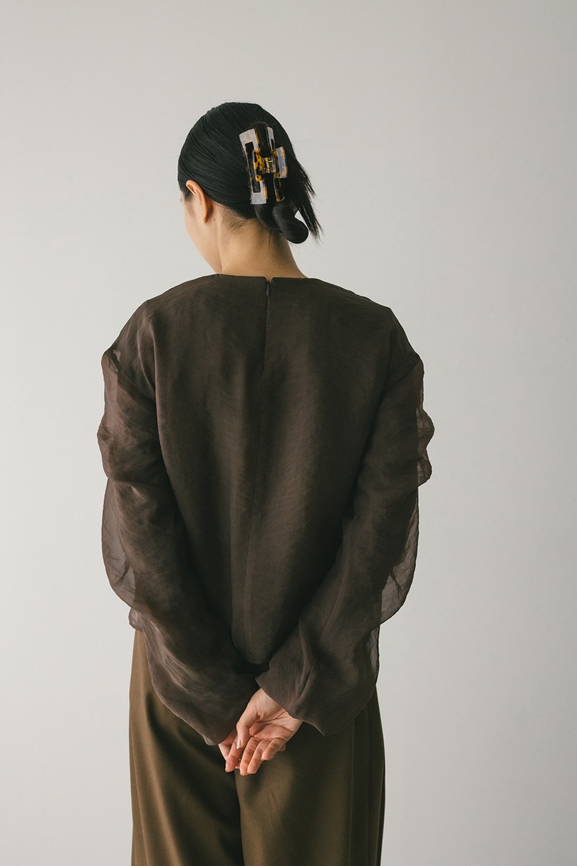 シアーレイヤードトップ 詳細画像 BRN 8