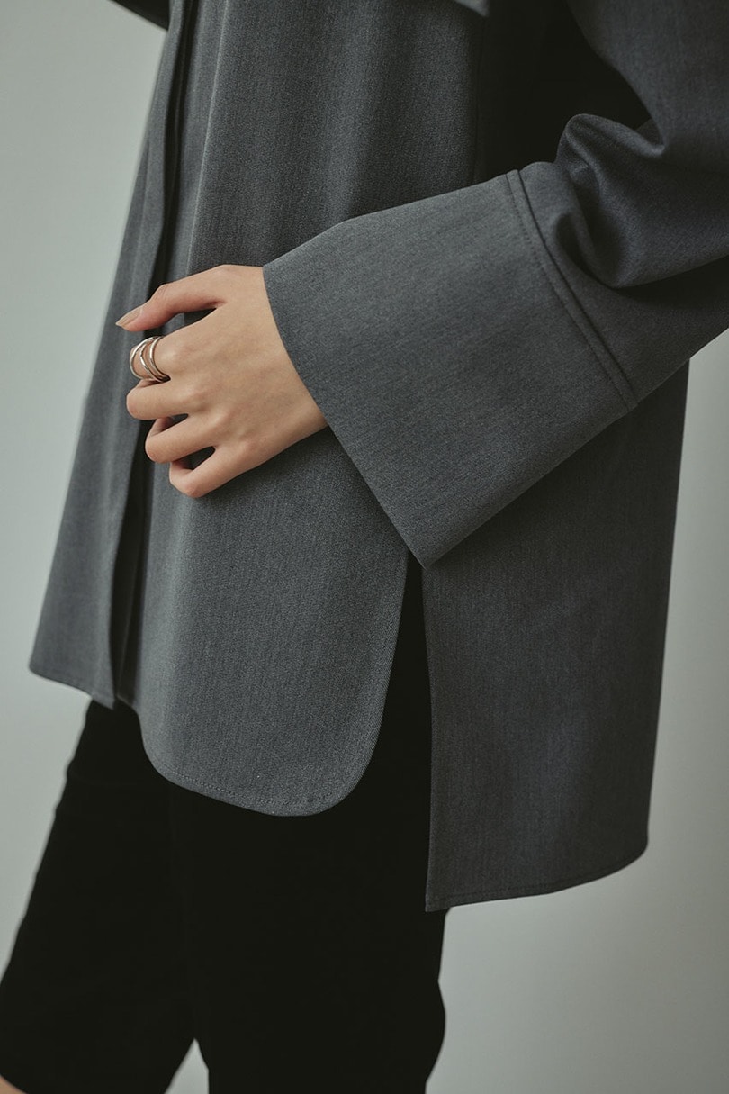 ビッグカラーシャツ 詳細画像 GRY 9