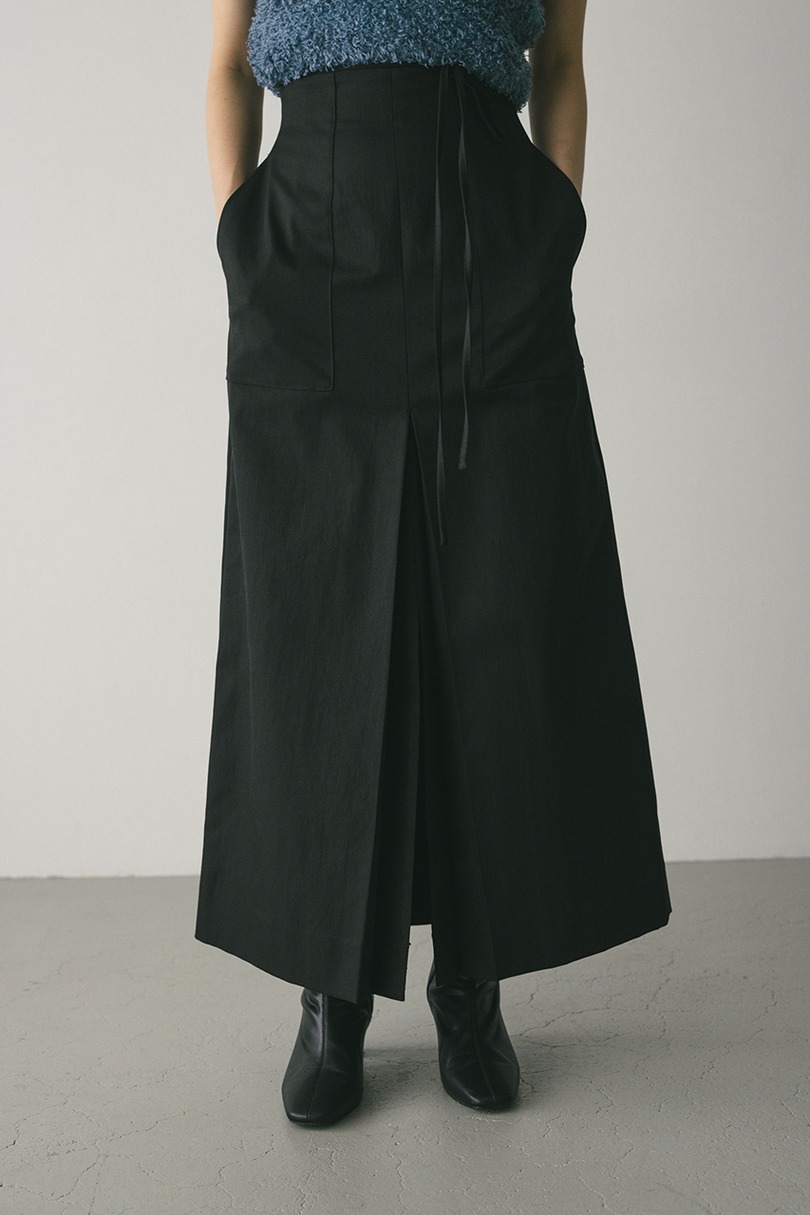 ダブルスリットハイストレッチスカート 詳細画像 BLK 4