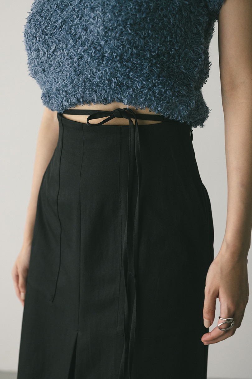 ダブルスリットハイストレッチスカート 詳細画像 BLK 6