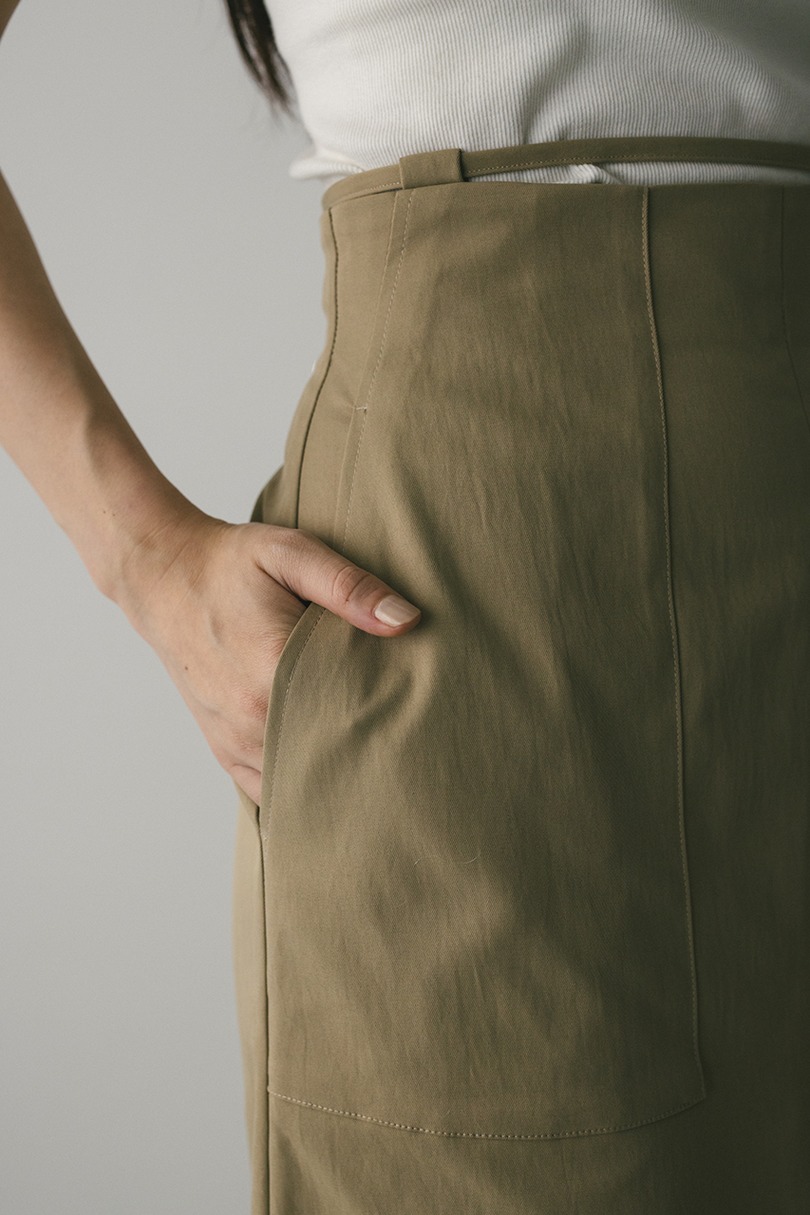 ダブルスリットハイストレッチスカート 詳細画像 BEG 10