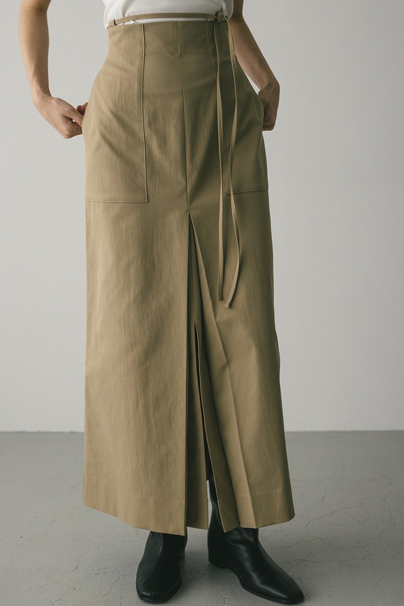 ダブルスリットハイストレッチスカート 詳細画像 BEG 5