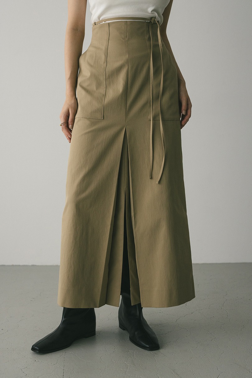 ダブルスリットハイストレッチスカート 詳細画像 BEG 6