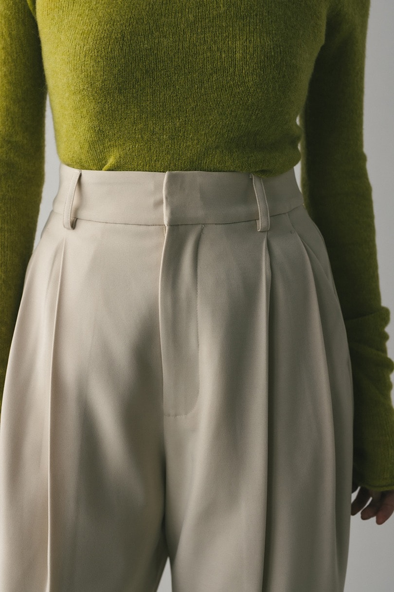 ベーシックツータックパンツ 詳細画像 IVOY 4