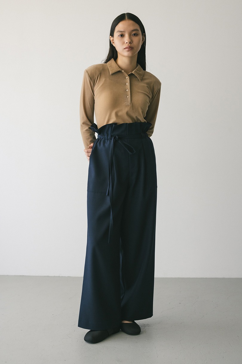 ウエストフリルギャザーパンツ 詳細画像 NVY 2