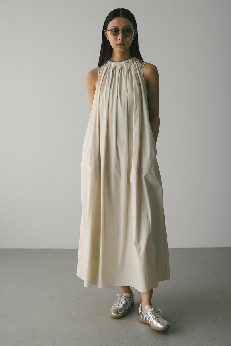 撥水ネックギャザーワンピース 詳細画像 IVOY 3