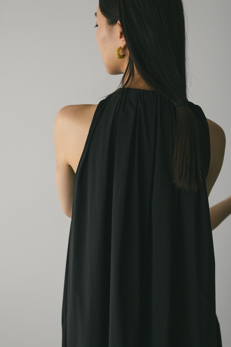 撥水ネックギャザーワンピース 詳細画像 BLK 12