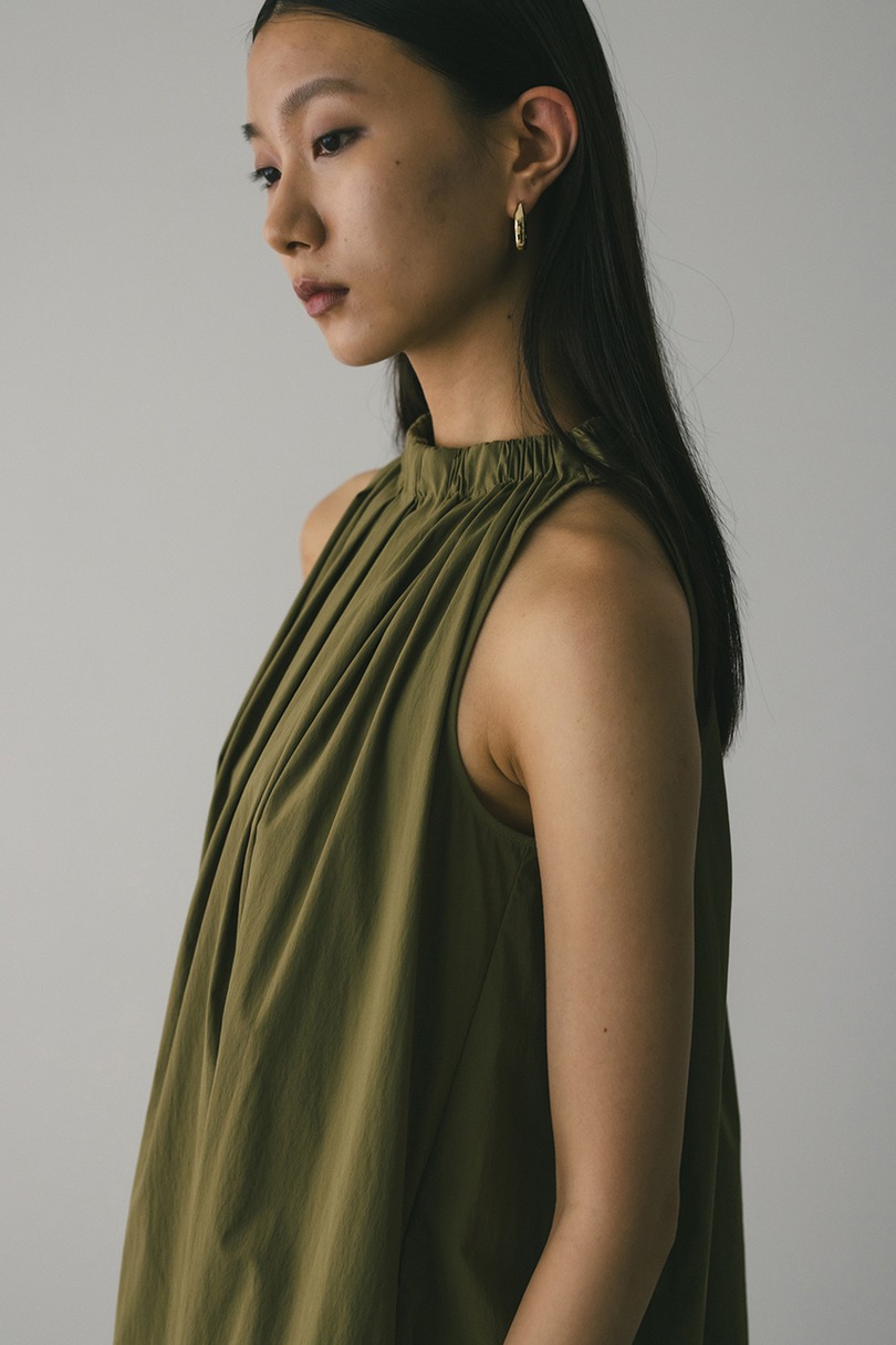 撥水ネックギャザーワンピース 詳細画像 KHA 10