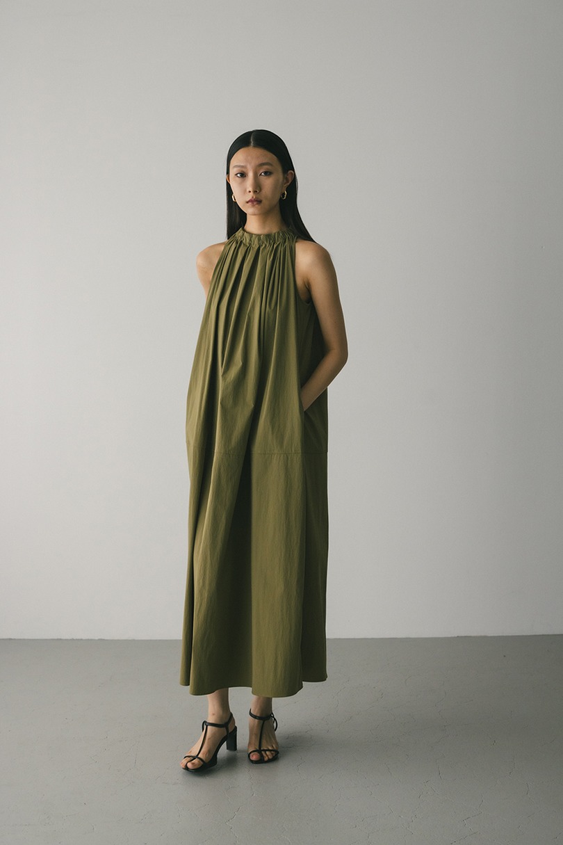 撥水ネックギャザーワンピース 詳細画像 KHA 2
