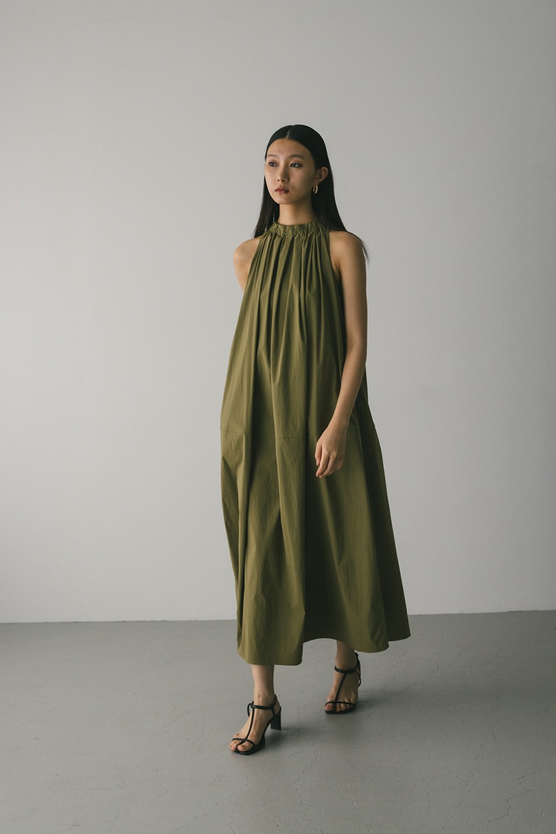 撥水ネックギャザーワンピース 詳細画像 KHA 3