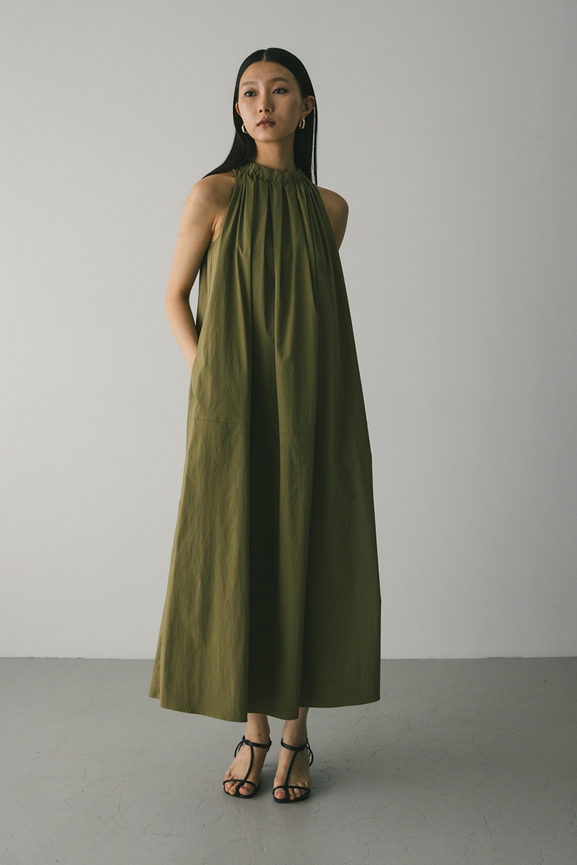 撥水ネックギャザーワンピース 詳細画像 KHA 5