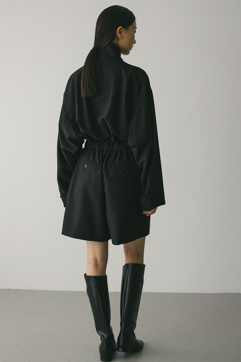 スタンドネックショートロンパース 詳細画像 BLK 3