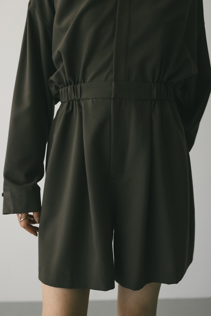 スタンドネックショートロンパース 詳細画像 BRN 10