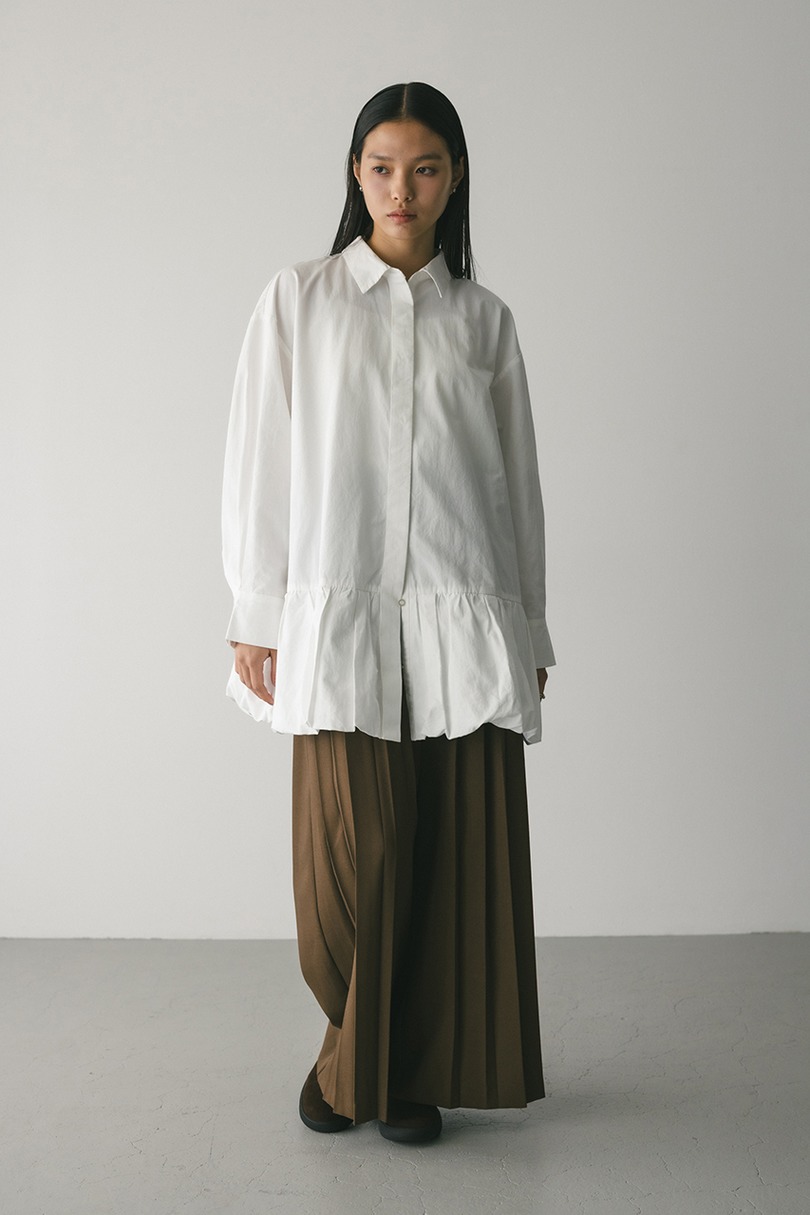 バルーンミニシャツワンピース 詳細画像 WHT 2