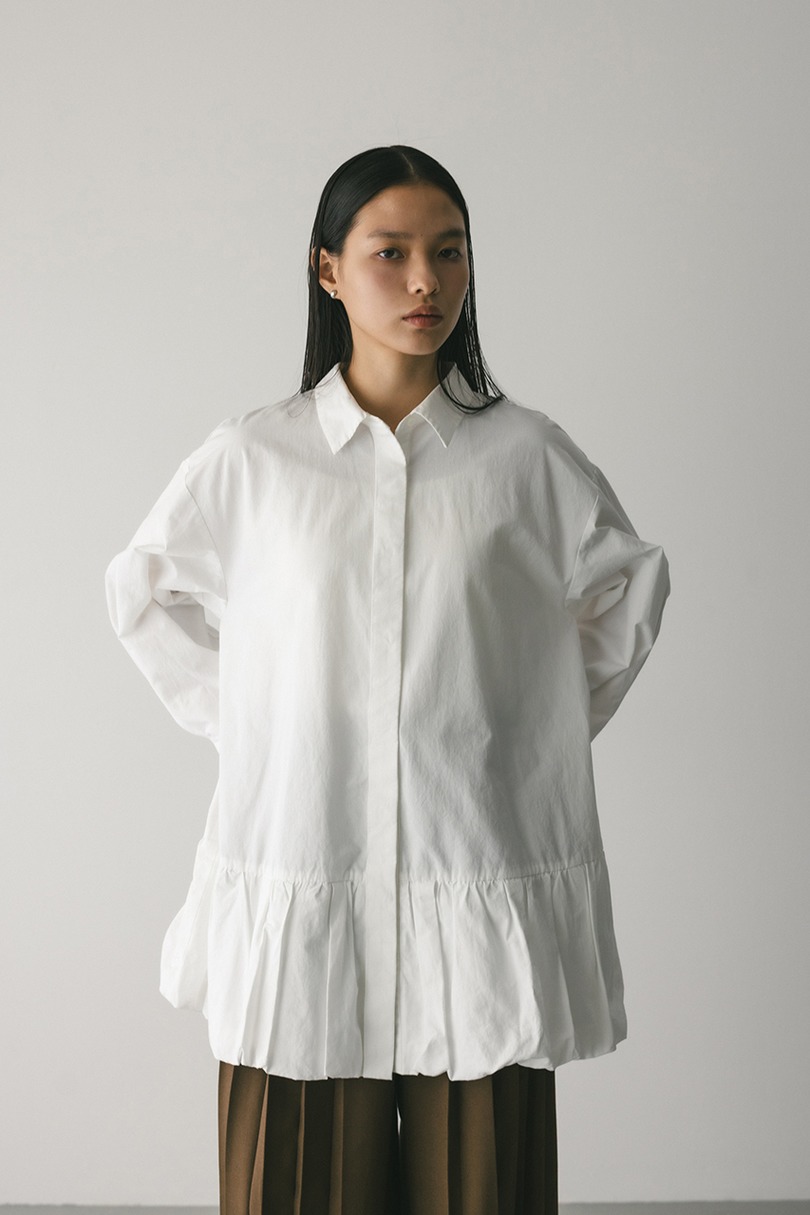 バルーンミニシャツワンピース 詳細画像 WHT 3