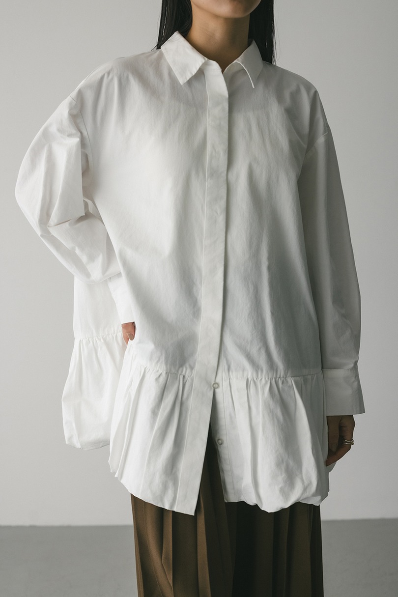 バルーンミニシャツワンピース 詳細画像 WHT 4