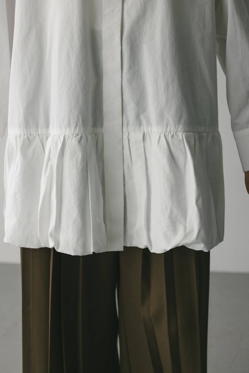 バルーンミニシャツワンピース 詳細画像 WHT 8