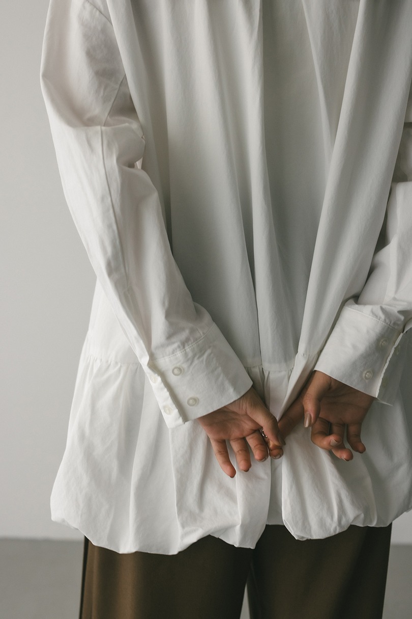 バルーンミニシャツワンピース 詳細画像 WHT 9