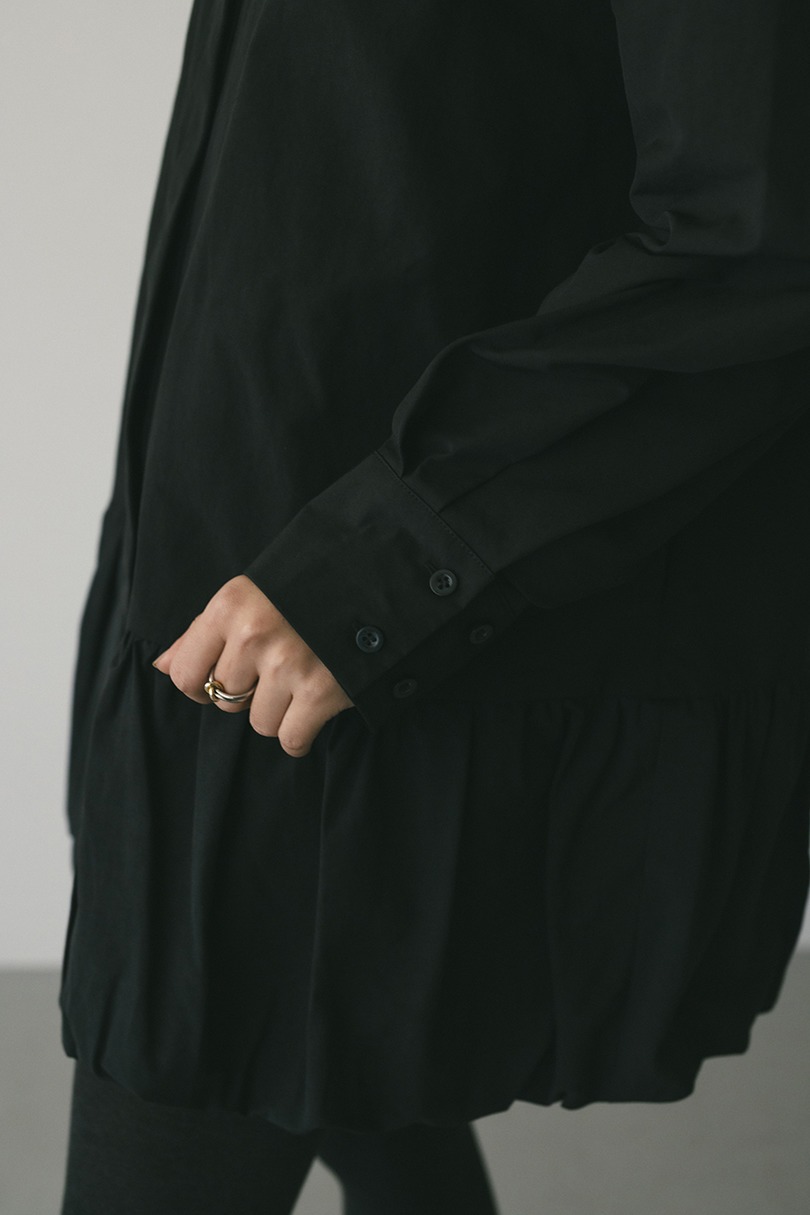 バルーンミニシャツワンピース 詳細画像 BLK 10