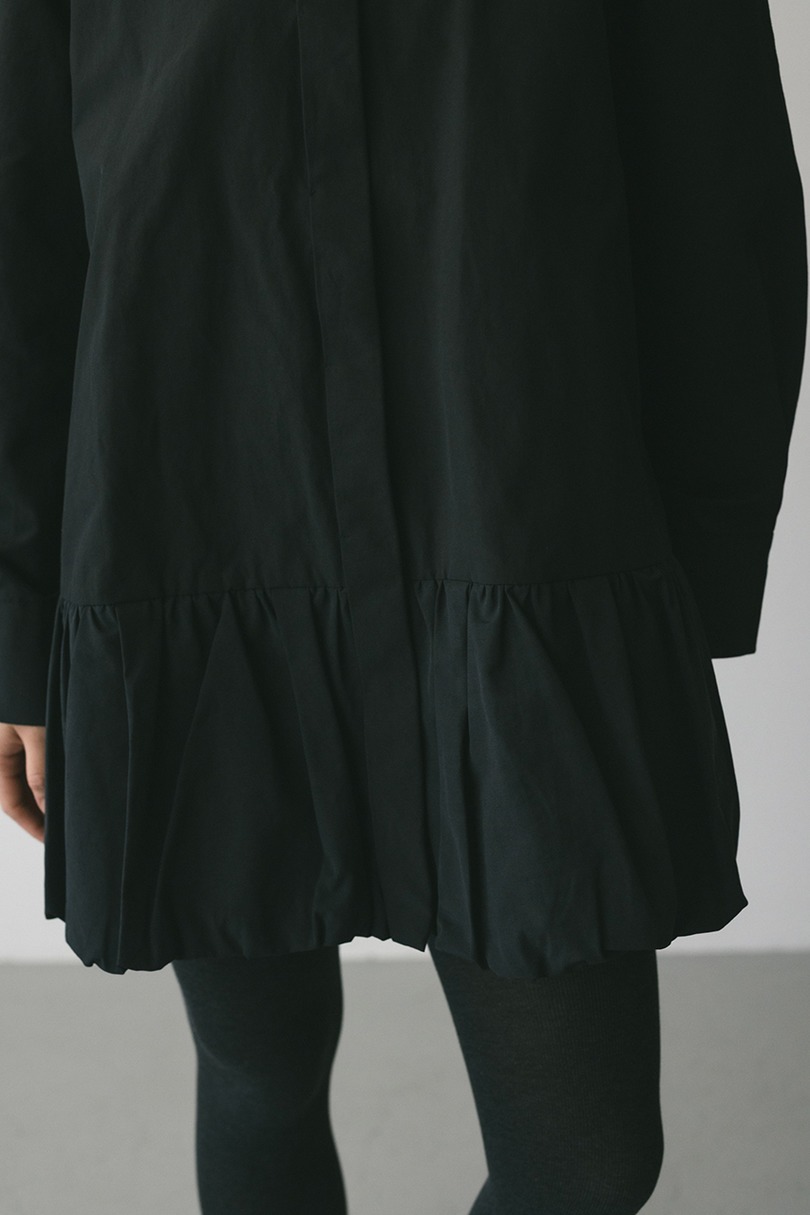 バルーンミニシャツワンピース 詳細画像 BLK 12