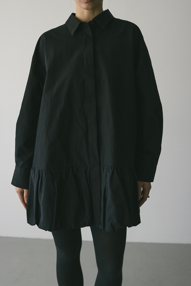 バルーンミニシャツワンピース 詳細画像 BLK 3