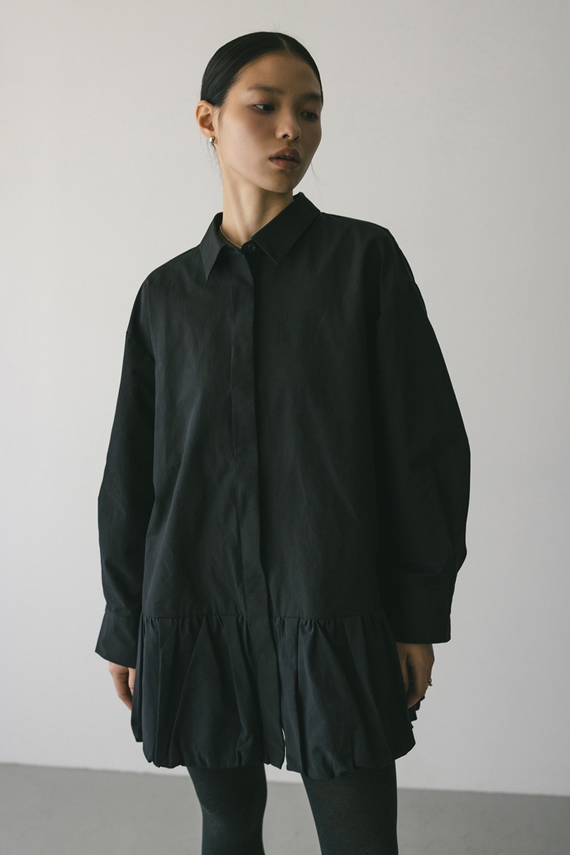バルーンミニシャツワンピース 詳細画像 BLK 6