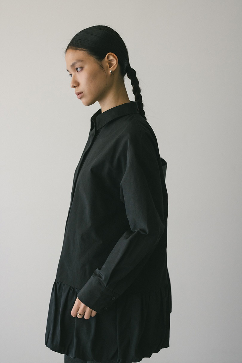 バルーンミニシャツワンピース 詳細画像 BLK 7