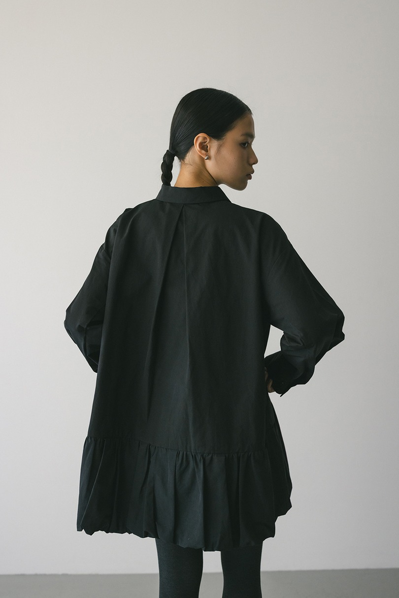 バルーンミニシャツワンピース 詳細画像 BLK 8