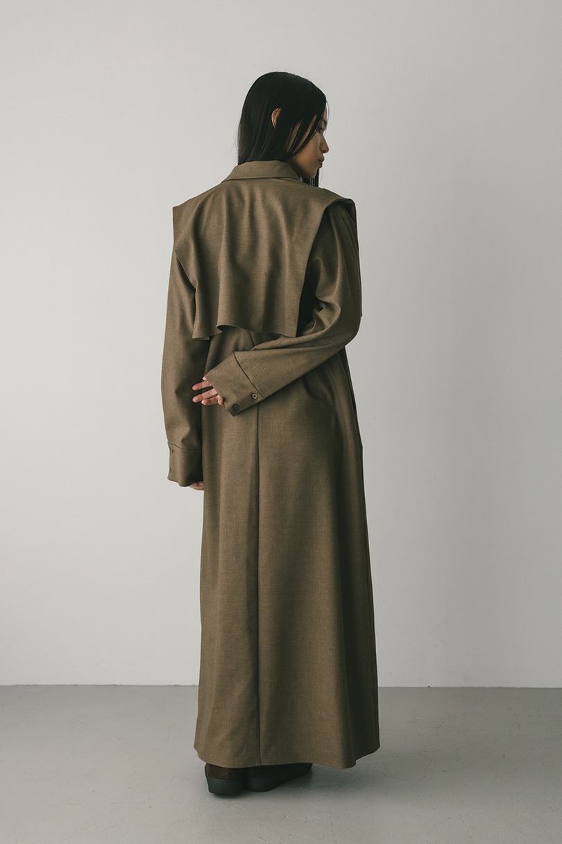 2ピースシャツレイヤードワンピース 詳細画像 BRN 12