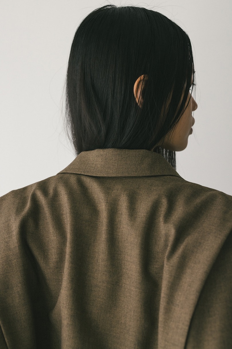 2ピースシャツレイヤードワンピース 詳細画像 BRN 14