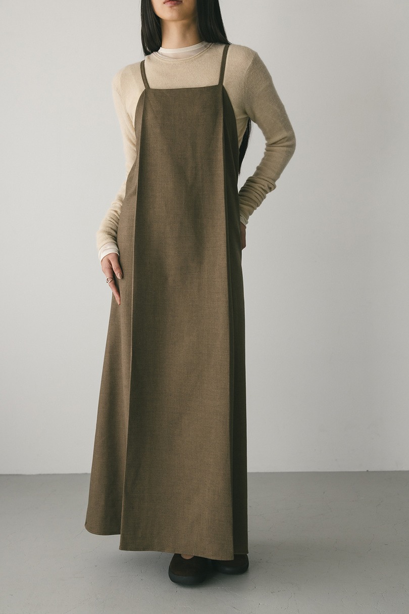 2ピースシャツレイヤードワンピース 詳細画像 BRN 6