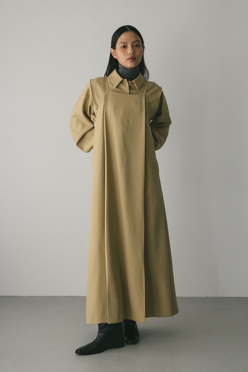 2ピースシャツレイヤードワンピース 詳細画像 BEG 10