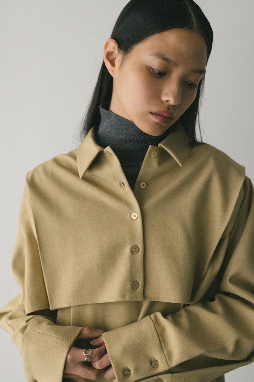 2ピースシャツレイヤードワンピース 詳細画像 BEG 12