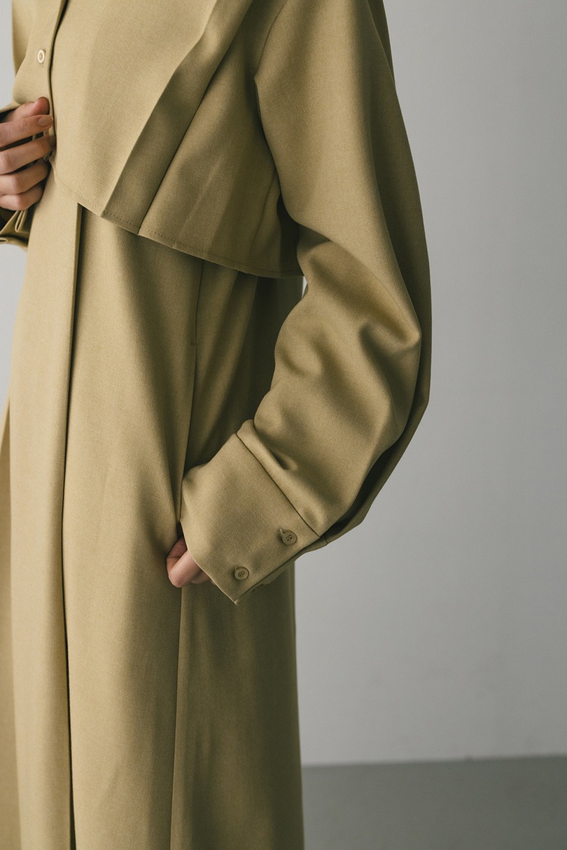 2ピースシャツレイヤードワンピース 詳細画像 BEG 15