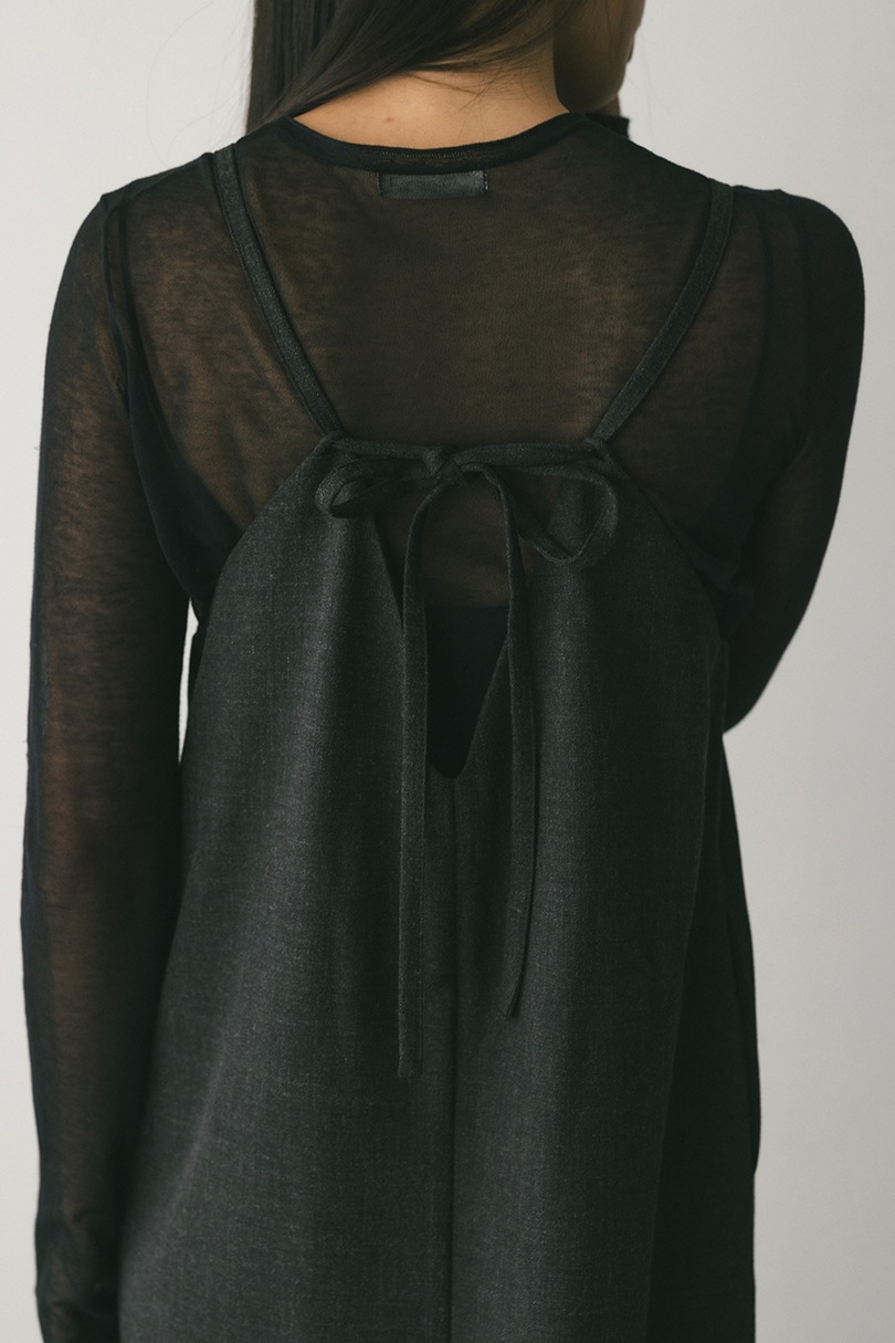 2ピースシャツレイヤードワンピース 詳細画像 GRY 14