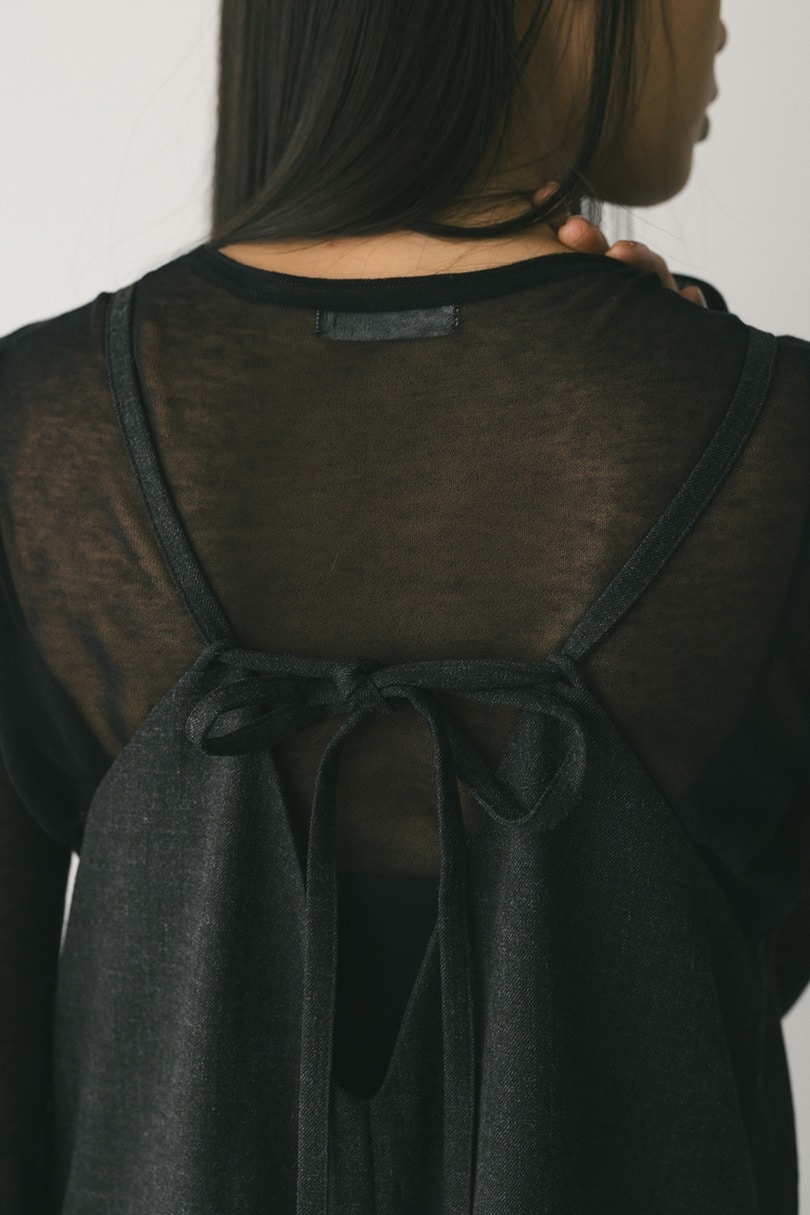 2ピースシャツレイヤードワンピース 詳細画像 GRY 15