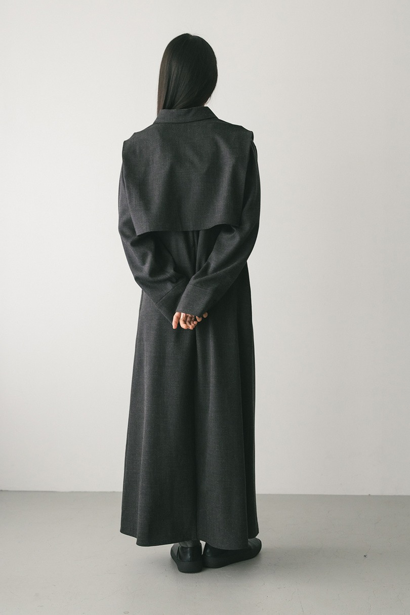 2ピースシャツレイヤードワンピース 詳細画像 GRY 16