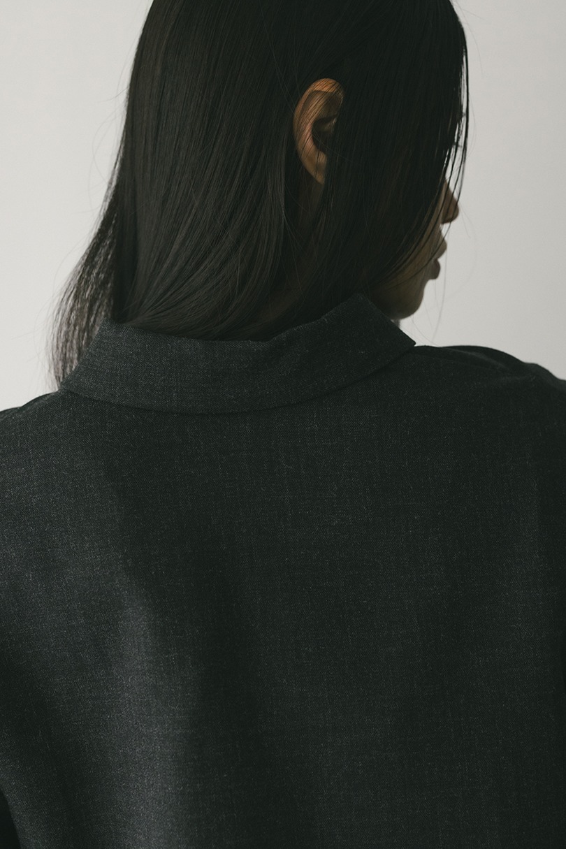 2ピースシャツレイヤードワンピース 詳細画像 GRY 17