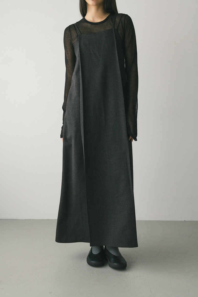 2ピースシャツレイヤードワンピース 詳細画像 GRY 3