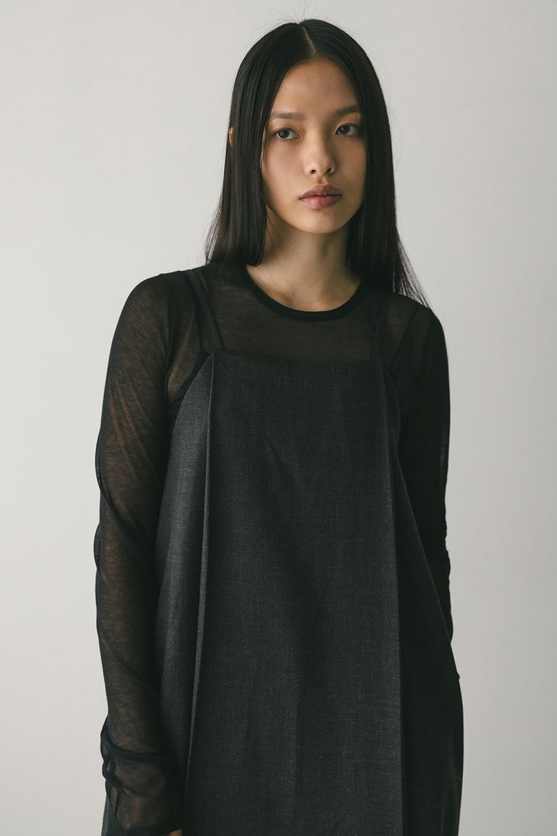 2ピースシャツレイヤードワンピース 詳細画像 GRY 4