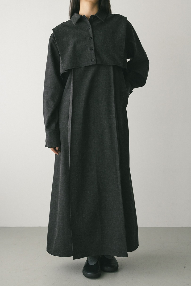 2ピースシャツレイヤードワンピース 詳細画像 GRY 7