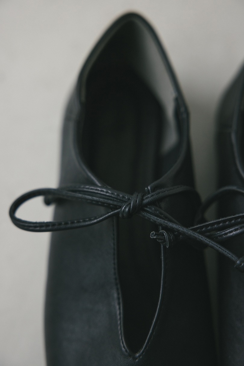 レースアップフラットシューズ 詳細画像 BLK 12